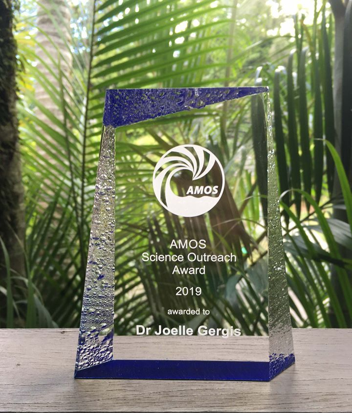 Joelle Gergis was awarded the AMOS Science Outreach Award.